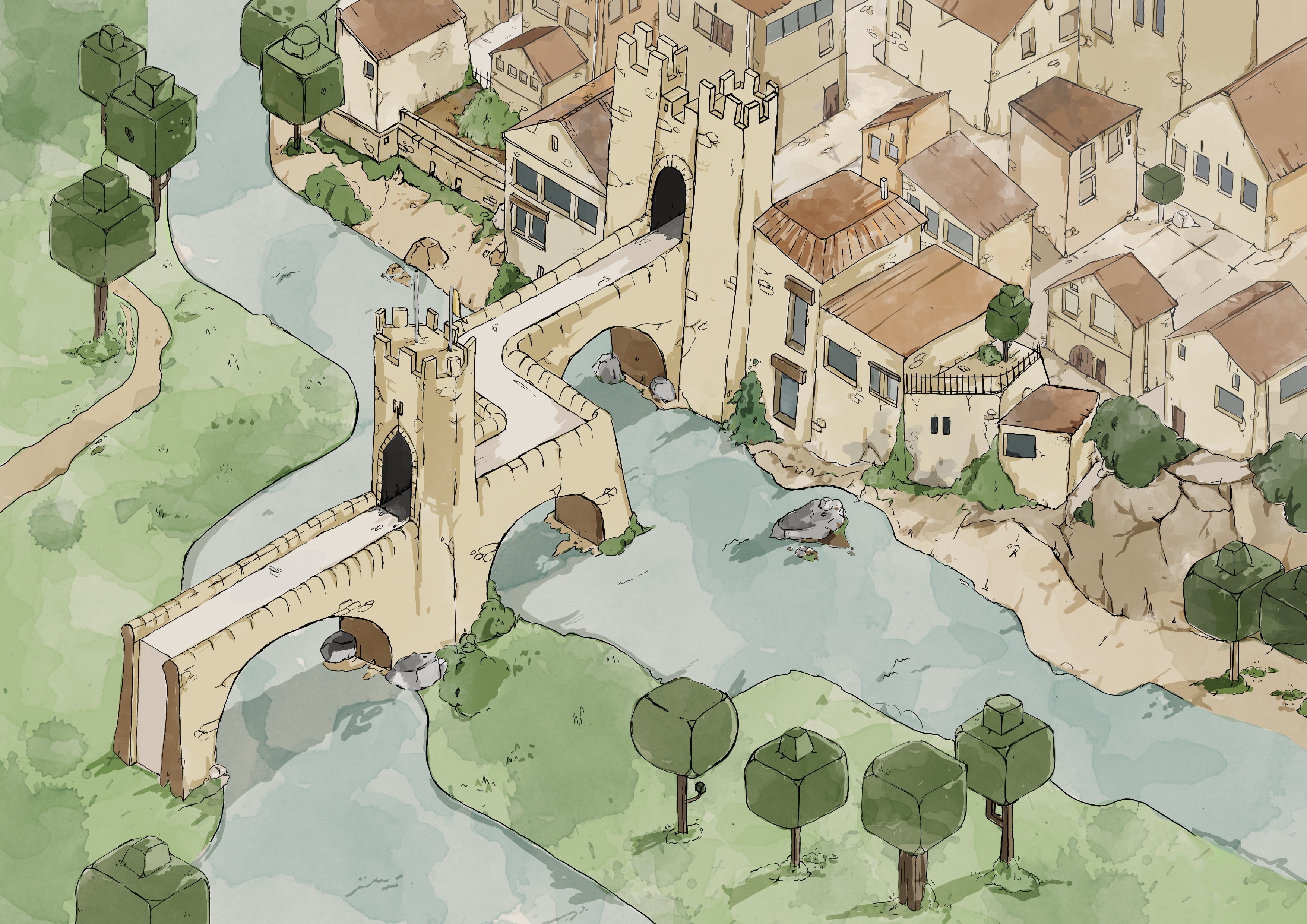 Aquarellic background